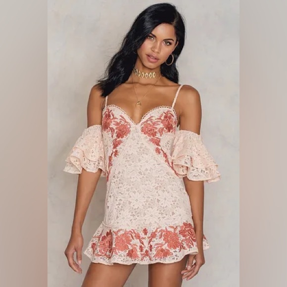 NWT For Love And Lemons “Matador Tank Dress” Melon - XS - Picture 2 of 9